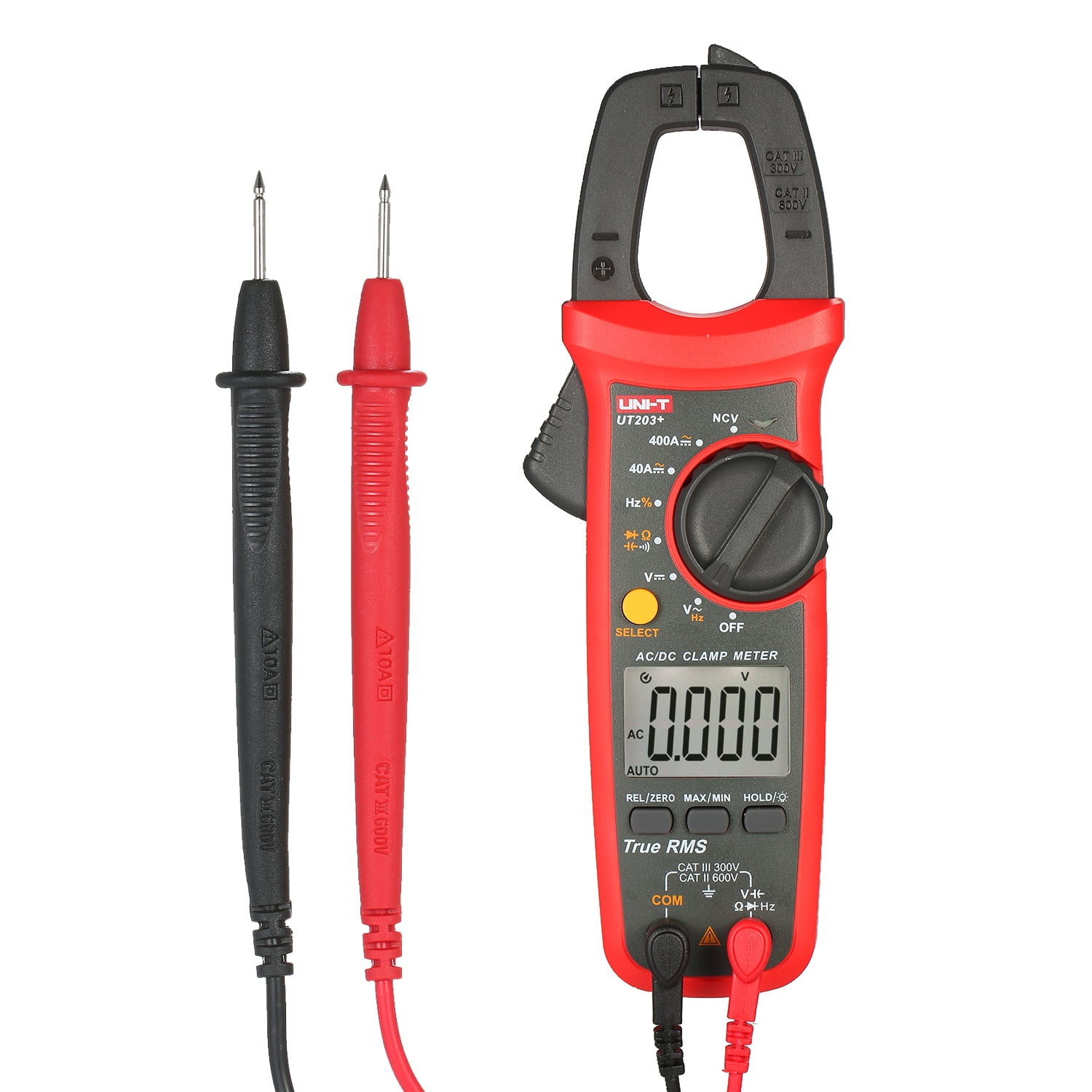 UT203 Digital Clamp Meter Multimeter AC DC Current Voltage Tester Tool US B6U8