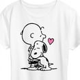 thumbnail image 3 of Peanuts - Snoopy Charlie Hug - Women's Short Sleeve Graphic T-Shirt, 3 of 6