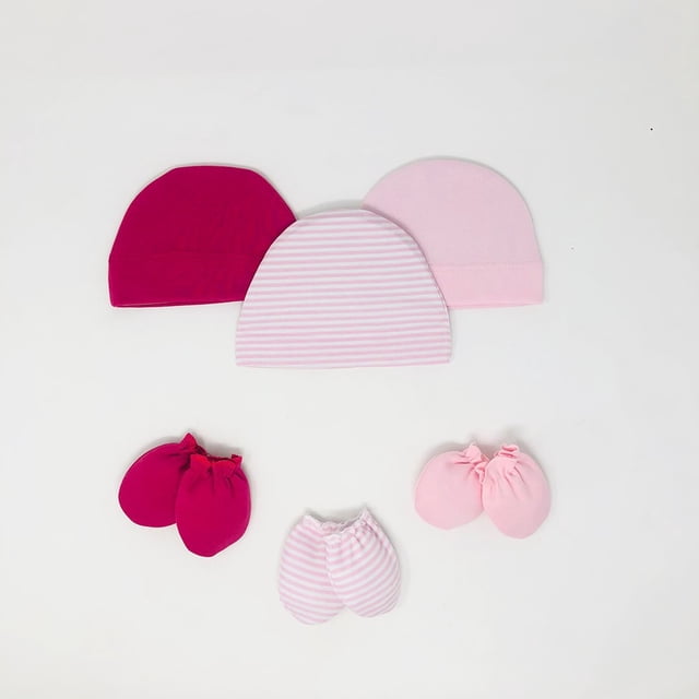 Set de 3 Gorros y 3 Manoplas Nenuco