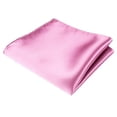 thumbnail image 2 of Anvazise Men's Satin Solid Plain Color Handkerchief Hanky Pocket Square for Wedding Party Pink One Size, 2 of 13