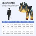 thumbnail image 4 of Picia Firefly Forest Fox Pattern Men’s Long-Sleeve Sleepwear Set - Soft 2-Piece Loungewear with Pockets, Comfy PJs for Relaxing Nights-X-Large, 4 of 7