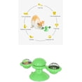 thumbnail image 4 of Interactive Cat Toy Rotating Windmill Teasing Scratching Tickling Hairbrush, Chew Toy with Twinkle Ball Catnip, 4 of 6