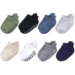 Touched by Nature Toddler Organic Cotton Socks, 8-Pack