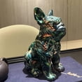 thumbnail image 2 of Estatua de perro creativa, figuritas de cachorro, escultura de , olorida para librería C Zulema Estatua de Aniaml, 2 of 8