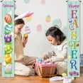 thumbnail image 5 of Easter Couplet-Welcome Happy Easter Banner Door Hanger Decorative, Easter Door Banner for Front Door,Easter Porch Sign Decoration, 5 of 8