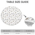 thumbnail image 6 of White Cartoon Unicorn Rainbow Cloud Pattern Round Fitted Tablecloth with Elastic Edge,Dining Table Cover Waterproof,Outdoor Round Tablecloth for Camping,Dining,Indoor and Outdoor, 6 of 7