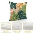 thumbnail image 4 of Acheng Short Plush Pillowcase 1 Piece - Palm Leaves with Lush Branches and Leaves, Tropical Jungle Palm Leaves with Charming Colors White, 4 of 5