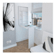 thumbnail image 1 of Mesa Abatible Empotrable con Repisas Organizadoras para Cocina o Estudio Color Blanco | Excelsior, 1 of 4