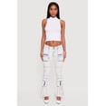 thumbnail image 2 of Women's Flare Leg Cargo Jeans, 2 of 5