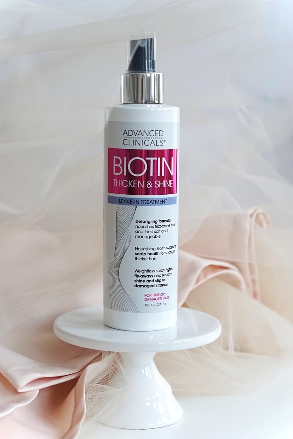 ADVANCED CLINICALS Biotin Leave-In Hair Treatment, Thicken, Shine
