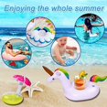 thumbnail image 3 of Yeacher 12pack Inflatable Drink Holder,Inflatable Cup Pool Drink Holder Floats Coasters for Summer Pool Party, 3 of 7
