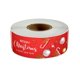 thumbnail image 1 of Rollo de pegatinas de Feliz Navidad, etiquetas de Santa Claus para paquete de tarjetas de regalo, envoltura de sobres, fiesta, pequeña empresa, rojo y verde, 120 Uds., 1 of 4