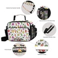 thumbnail image 3 of FORMRS Student Lunch Bag Insulated Reusable Cooler Box with Zipper Pockets, Various Vegetables Pattern, 3 of 9