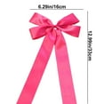thumbnail image 3 of Needhep Large Bow Layout Accessories Bows Velvet Ribbon Bow, Rustic Crafts Gift Bows, 2024 Christmas Bow Pendant for Tree Gift Wrapping Garland (Hot Pink), 3 of 7