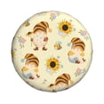 thumbnail image 2 of Bingfone Watercolor Bee Honey Honeycomb Bee Spare Tire Cover Weatherproof Universal Wheel Protectors For Rv Camper Travel Trailer Suv Truck 15 Inch, 2 of 9