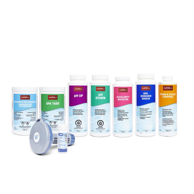 Chlorine Hot Tub Chemicals Kit by The Cover Guy Maintain a Clean