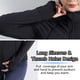 thumbnail image 4 of Chaquetas deportivas para mujer Cuello levantado Sudadera con cremallera completa Agujeros para los pulgares, 4 of 7