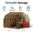 thumbnail image 6 of Little Cottage Co. 10x10 Value Gambrel Barn with 4 ft. Sidewalls, Outdoor Wood Storage Shed Do-It-Yourself Precut Kit, 6 of 13