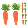 thumbnail image 5 of LOLIPPYY 10Pcs Realistic Orange Fake Carrots for Easter Festive Decor and Kitchen Prop Use, 5 of 8