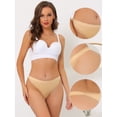 thumbnail image 3 of Unique Bargains Women's High Rise Airflow Thongs S 6 Beige, 3 of 6