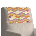 thumbnail image 7 of TSOVTHRID Hippie Daisy Wave Butterfly Print Recliner Headrest Protector Waterproof Anti-Slip Sofa Headrest Covers Washable Easy Care Couch Chair Head Protector 17x27 in, 1 Piece, 7 of 7