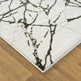 thumbnail image 3 of Luxe Weavers Modern Abstract Branches Cream Green 2x8 Area Rug, Machine-Made Carpet, 3 of 9