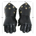 thumbnail image 3 of 13" Metal Black Replica Medieval Armor Gloves, by DecMode (2 Count), 3 of 8
