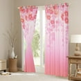 thumbnail image 3 of Manfei Dreamy Cherry Blossoms Black Out Curtains, Spring Flower Floral Curtains Pack of 2 (42x63 Each), Teens Kids Girls Female Bedroom Curtains, Window Curtains Bedroom Decor, 3 of 6