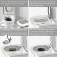 thumbnail image 3 of Cat Toilet Training Kit, Reusable Puppy Cat Litter Mat Kitty Urinal  Toilet Trainer, Removable Home Urinal  Potty for Puppy & Small Pet , Kitty Toilet Trainer Urinal, 3 of 7