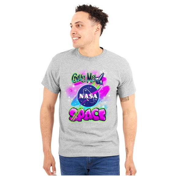 Airbrushed NASA Give Me Space Rocket Unisex Plus Size Graphic Tee Brisco Brands 2X