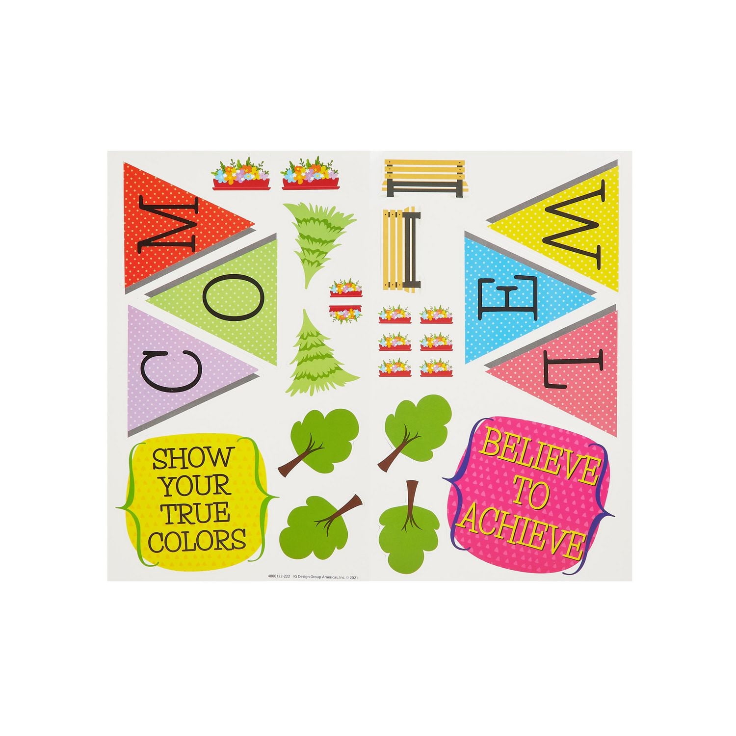 Pen + Gear Motivational Bulletin Board Set, Classroom Décor, Bulletin Board Set