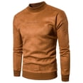 thumbnail image 2 of LYXSSBYX Men's Slim Fit Turtleneck Sweater Casual Men Casual Solid Fashion Round Neck Pullover Thicken Long Sleeve Blouse, 2 of 3