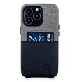 thumbnail image 3 of Dockem iPhone 13 Pro Luxe M1 Card Case; Built-in Metal Plate, 1 Lay-Flat Card Slot, Premium Synthetic Leather, Black/Grey, 3 of 9