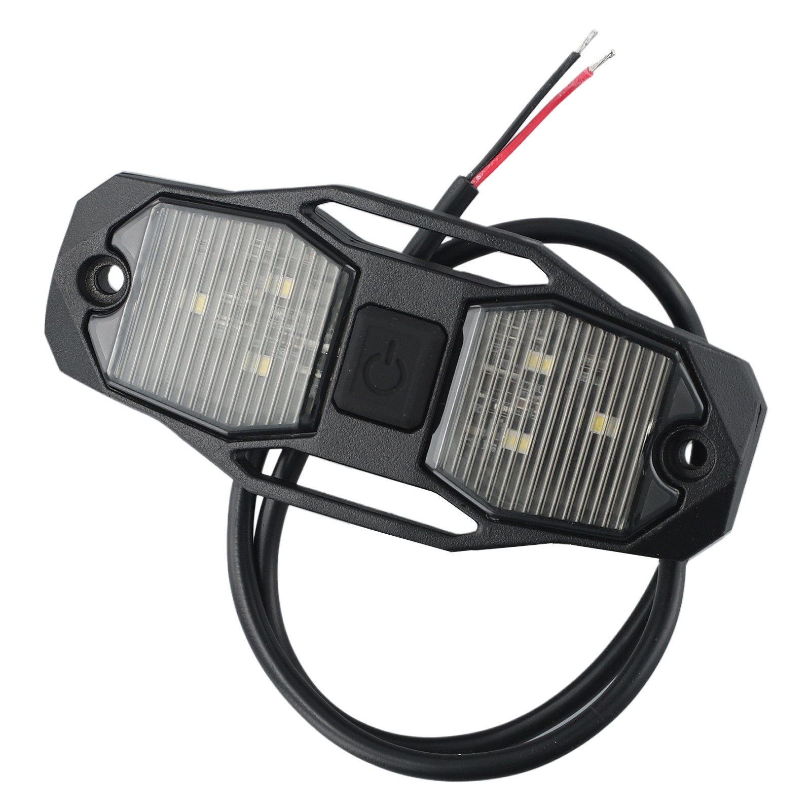 White Roll Bar Mount LED Dome Light Rock Light w/Switch for Polaris for RZR UTV 4WD