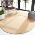 thumbnail image 3 of Safavieh Natural Fiber Jovana Solid Area Rug, Maize/Linen, 9' x 9' Round, 3 of 10