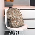 thumbnail image 3 of Lukts Indian Paisley1 Pattern 15 Inch Student Backpack, Waterproof Laptop Backpack with Adjustable Shoulder Straps, Lightweight Travel, Campus Backpack, Unisex, 3 of 6