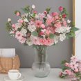 thumbnail image 4 of Precios Imbatibles, Ramo grande de rosas con 5 tenedores de imitación de flores, decoración de sala de estar, arreglo floral, arte de flores falsas, fotografía, fondo, decoración de pared Akmoler, 4 of 7