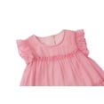 thumbnail image 3 of Girls Summer Tiered Party Dress, Pink Flutter Sleeve Ruffle Sundress, Flowy Princess Dress for Toddler & Little Girls (9-10Y), 3 of 5