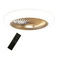 thumbnail image 2 of Lámpara de techo con ventilador, lámpara LED regulable, montaje empotrado, temporizador, ventilador de techo Dorado, 2 of 8