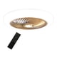 thumbnail image 3 of Luces de techo con ventiladores Candelabro Función de sincronización Luces LED Luces colgantes Ventilador de techo Lámpara de ventilador para comedor, Dorado, 3 of 10