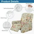thumbnail image 5 of Kuiaobaty Flower Pattern Reclining Slipcover Easy Installation Recliner Chair Cover Stretch Reclining Sofa Slipcover Breathable Recliner Couch Cover with Elastic Bottom for Living Room, 5 of 8