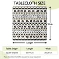 thumbnail image 2 of Decorative Floral Design Elastic Tablecloth with Stretch Fit for 36 Inch Square Tables, 2 of 6