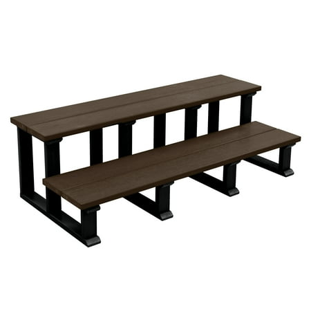 Highwood Hot Tub, Two Tier Steps - 32" Wide, Outdoor, Eco-friendly, Synthetic Wood