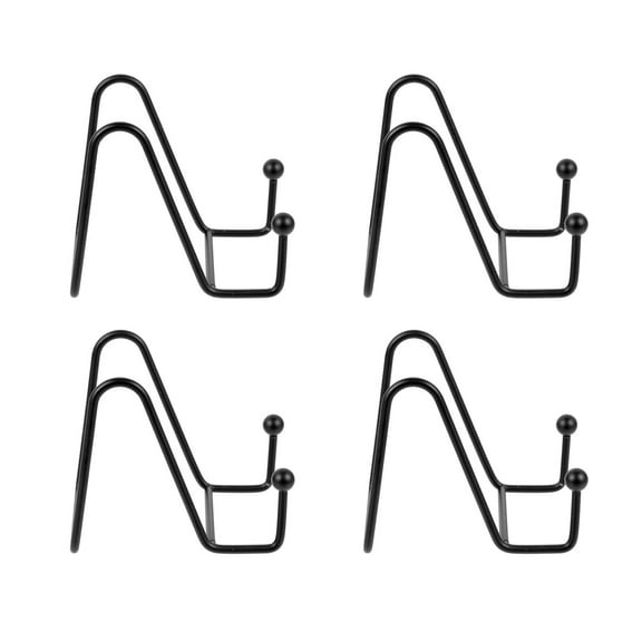 Topbathy 4-Piece Wire Storage Shelves Rack Plate Display Stand for Dinnerware Organization