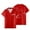 Red, variant on Rauw Alejandro Cosa Nuestra Merch Shirt Women Men Camp Collar Short Sleeve V-Neck Fashion Shirts