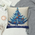 thumbnail image 2 of GOSMITH  Merry Christmas Happy Hanukkah Throw Pillow Covers, Holiday Tree Star Cushion Case for Sofa Couch, 2 of 5