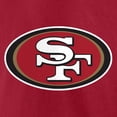 thumbnail image 4 of Men's Fanatics Christian McCaffrey Scarlet San Francisco 49ers Player Icon Name & Number T-Shirt, 4 of 5
