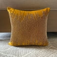 thumbnail image 4 of The HomeCentric Gold Pillow Cover Pack of 2 20x20 inch (50x50 cm) Velvet Pillow Cover Square Antique Gold Beaded Pillow Cover Pillow Gold Pillow Cover Pack of 2 20x20 inch (50x50 cm) Easter-Gold Spill, 4 of 10