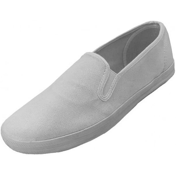 amazon ladies slip on canvas shoes