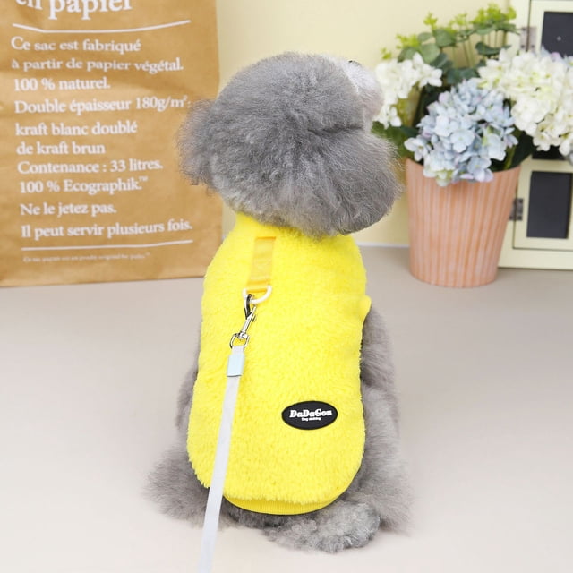 Ropa para mascotas, ropa para perros y gatos, peluche para mascotas de dos patas, terciopelo, otoño e invierno, tricolor